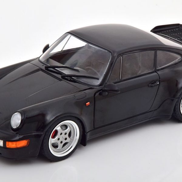 Porsche 911 (964) Turbo 1990 Zwart 1-18 Solido