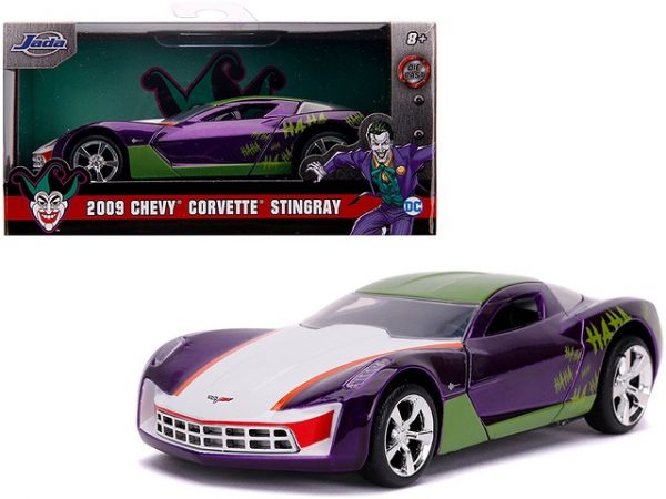 Chevrolet Corvette Stingray 2009 "The Joker DC Comics" 1-32 Jada Toys