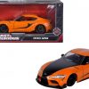 Toyota GR Supra "Fast & Furious 9 (2021)" Han's Oranje / Zwart 1:24 Jada Toys