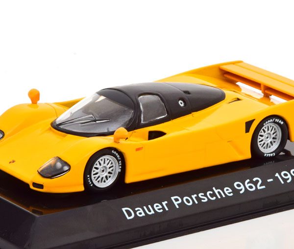 Porsche 962 Dauer Street 1993 Geel / Zwart 1-43 Altaya Supercars Collection