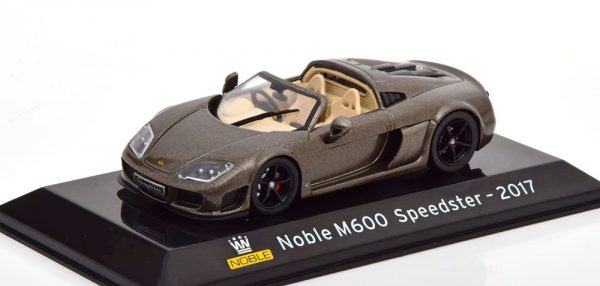 Noble M600 Speedster 2017 Grijs Metallic 1-43 Altaya Supercars Collection