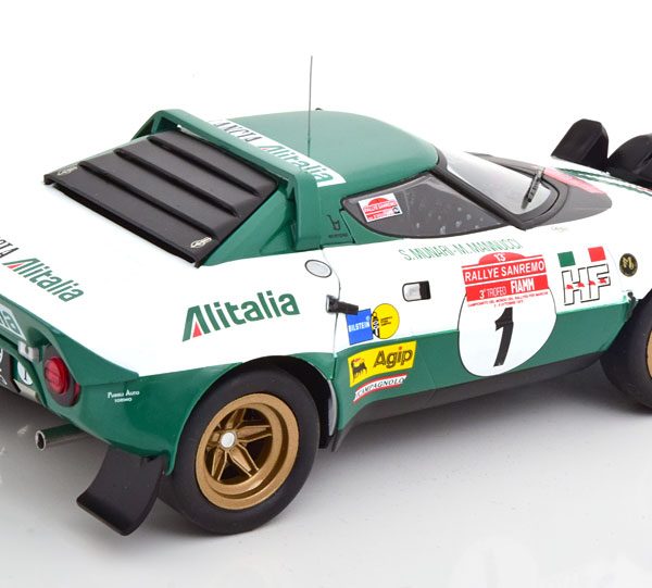 Lancia Stratos HF No.1, Rally San Remo 1975 "Alitalia" Munari/Mannucci 1-18 Ixo Models