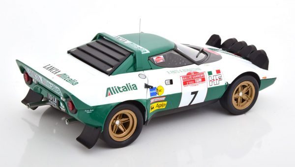 Lancia Stratos HF No.7, Rally San Remo 1975 "Alitalia" Pinto/Bernacchini 1-18 Ixo Models