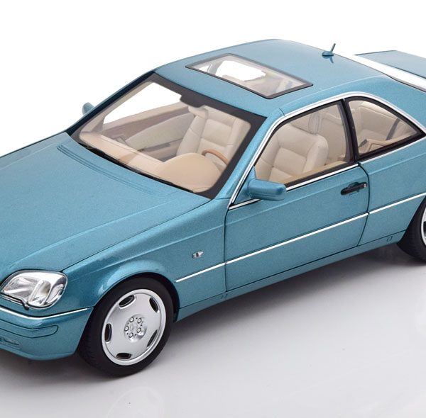 Mercedes-Benz CL600 Coupe 1997 Blauw Metallic 1-18 Norev
