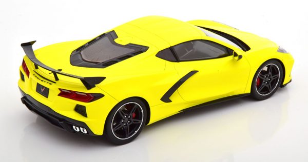 Chevrolet Corvette C8 Stingray 2020 Geel Metallic 1-18 Top Speed ( Resin )