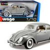 Volkswagen Kever 1955 Grijs 1-18 Burago