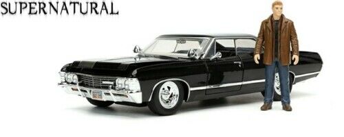 Chevrolet Impala Sport Sedan 1967 "Supernatural met Figuur" Zwart 1:24 Jada Toys