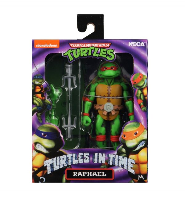 Teenage Mutant Ninja Turtles: Turtles in Time "Nickelodeon" Raphael Afmeting 7 Inch / 17 cm Neca