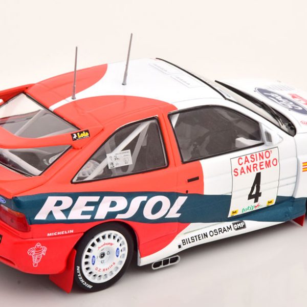 Ford Escort RS Cosworth #4 "Repsol" Rally San Remo 1996 Sainz / Moya 1-24 Ixo Models