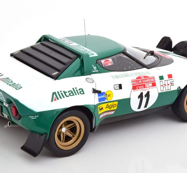Lancia Stratos HF Winner Rally San Remo 1975 "Alitalia" Waldegard/Thorszelius 1-18 Ixo Models
