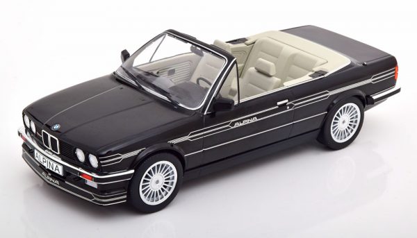 BMW E30 Alpina C2 2.7 Cabriolet 1986 Zwart 1-18 MCG Models