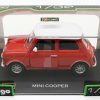 Mini Cooper 1960 Rood / Wit 1-32 Burago Classic