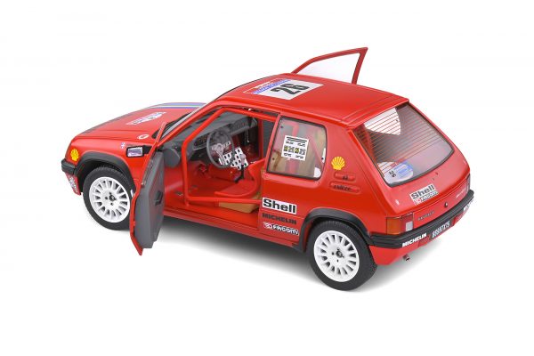 Peugeot 205 Rallye Tour de Corse 1990 #26 H.Devin / F.Viste Rood 1-18 Solido