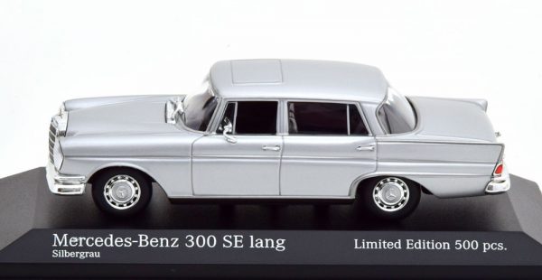 Mercedes-Benz 300 SE ( LWB ) 1963 Zilver 1-43 Minichamps Limited 500 Pieces