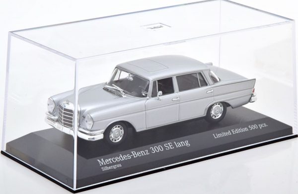 Mercedes-Benz 300 SE ( LWB ) 1963 Zilver 1-43 Minichamps Limited 500 Pieces