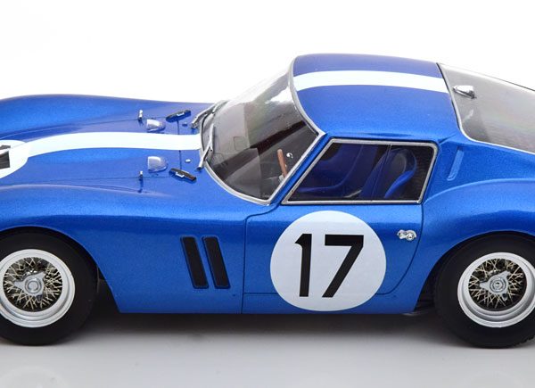 Ferrari 250 GTO No.17, 24Hrs Le Mans 1962 Roberts/Grossman Blauw 1-18 KK Scale ( Metaal )