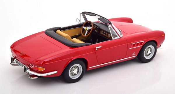 Ferrari 275 GTS Pininfarina Spyder 1964 ( met Spaakvelgen ) Rood 1-18 ( Inkl.Softtop ) KK Scale ( Metaal )