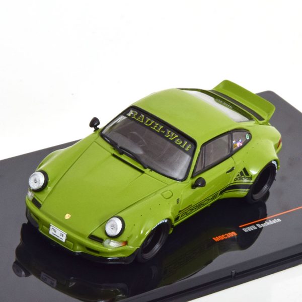 Porsche 911 RWB Backdate "Rauh Welt" Groen / Zwart 1-43 Ixo Models