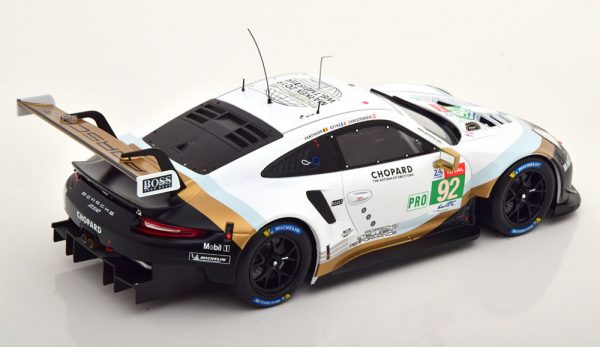 Porsche 911 (991) RSR No.92, 24Hrs Le Mans 2019 Christensen/Estre/Vanthoor 1-18 Ixo Models