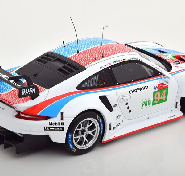 Porsche 911 (991) RSR No.94, 24Hrs Le Mans 2019 Müller/Jaminet/Olsen 1-18 Ixo Models