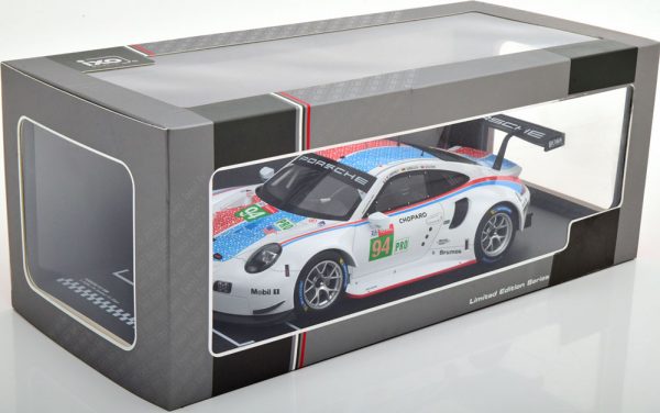 Porsche 911 (991) RSR No.94, 24Hrs Le Mans 2019 Müller/Jaminet/Olsen 1-18 Ixo Models