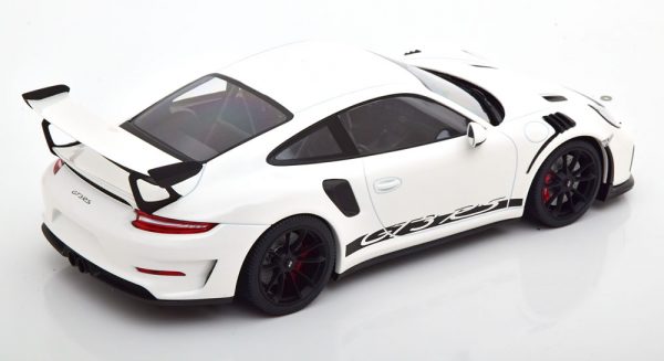 Porsche 911 GT3RS ( 991.2) 2019 White / Black Wheels 1-18 Minichamps Limited 330 Pieces