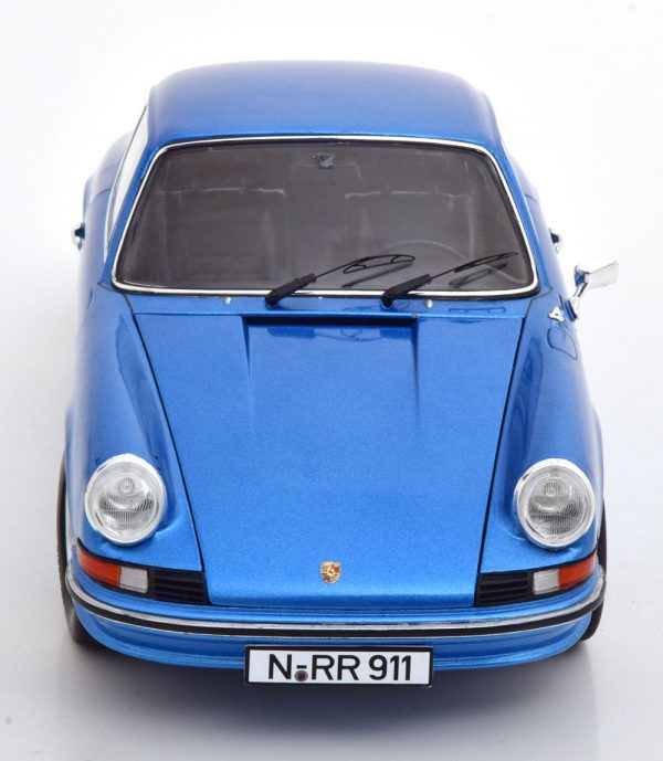 Porsche 911S Coupe 1973 Blauw Metallic 1-18 Schuco ( Metaal ) Limited 1000 Pieces