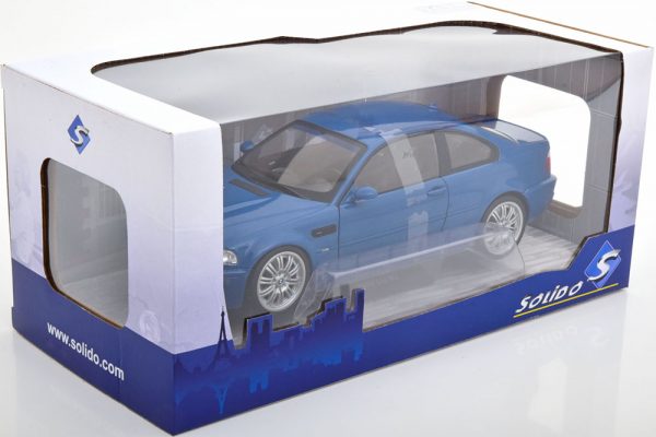 BMW M3 ( E46 ) 2000 Blauw 1-18 Solido