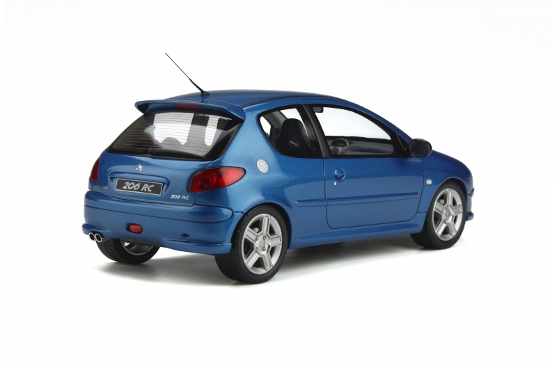 Miniature Peugeot 206 RC OttOmobile 1/18 - Blanche - Résine - Occasion