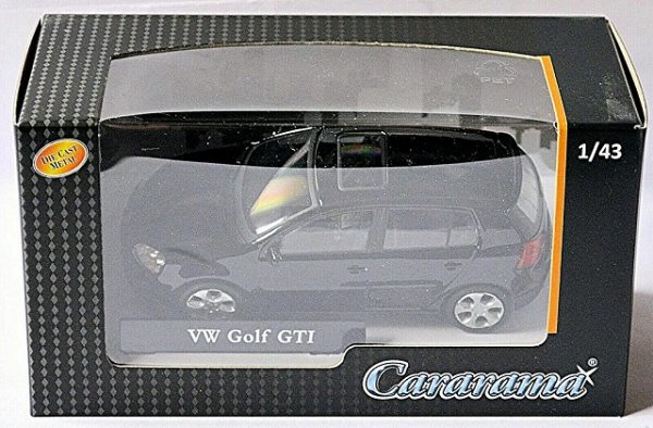 Volkswagen Golf V GTI 2004-2008 Zwart 1-43 Cararama