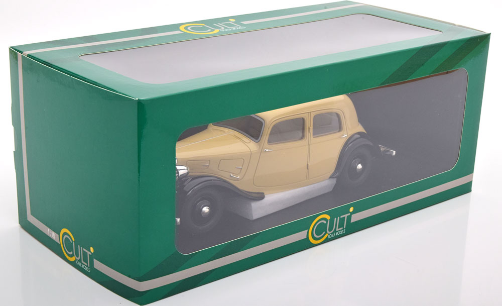 Cult 1/18 Scale Citroen Traction Avant 7CV 1935 Resin Model Car Collection  Grey
