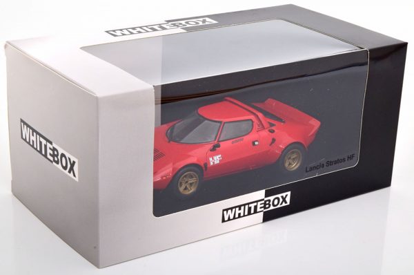 Lancia Stratos HF 1975 Rood 1-24 Whitebox ( Metaal )