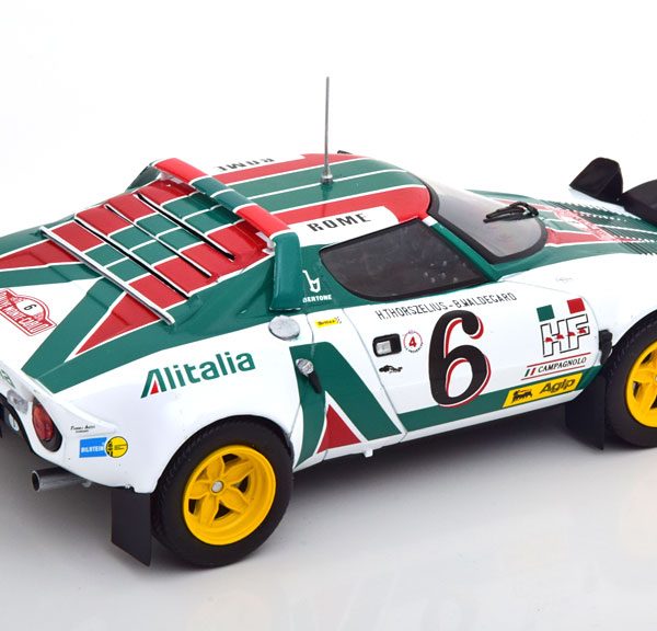 Lancia Stratos HF No.6, Rally Monte Carlo 1976 "Alitalia" Waldegard/Thorszelius 1-24 Ixo Models