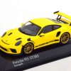 Porsche 911 (991 II) GT3 RS 2018 ( Velgen Goud ) Geel 1-43 Minichamps Limited 333 Pieces