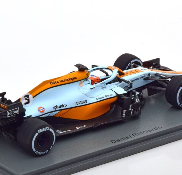 McLaren MCL35M Monaco GP 2021 "Gulf" Daniel Ricciardo 1-43 Spark
