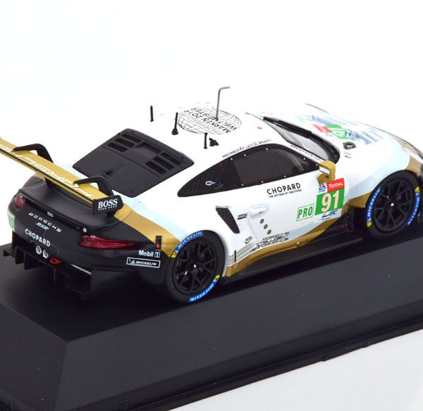 Porsche 911 RSR No.91, 24Hrs Le Mans 2019 Lietz/Bruni/Makowiecki 1-43 Ixo Models