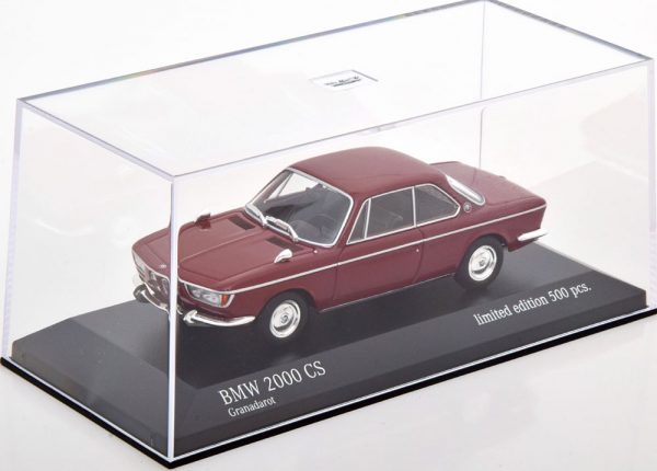 BMW 2000 CS 1967 Donkerrood 1-43 Minichamps Limited 500 Pieces