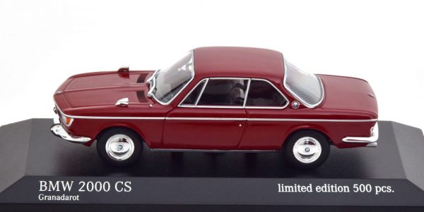 BMW 2000 CS 1967 Donkerrood 1-43 Minichamps Limited 500 Pieces