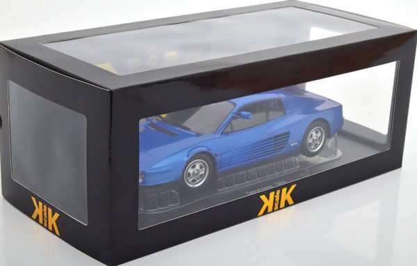 Ferrari Testarossa 1984 Blauw Metallic 1-18 KK Scale ( Metaal )