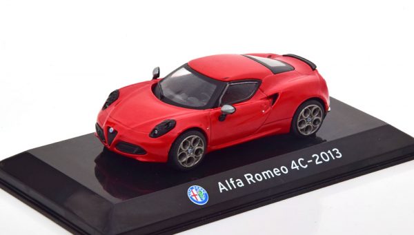 Alfa Romeo 4C 2013 Rood 1-43 Altaya Supercars Collection