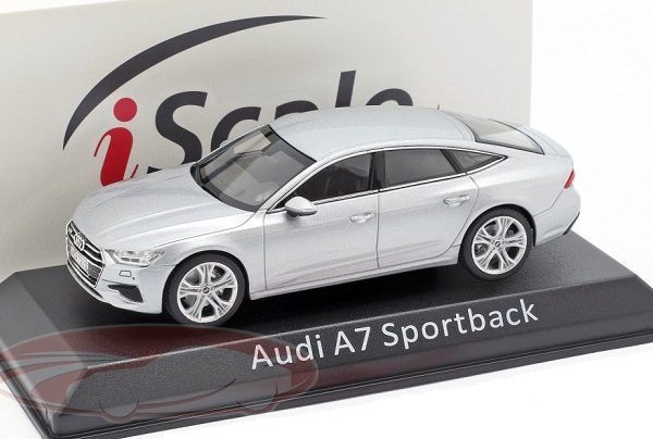 Audi A7 Sportback 2020 Zilver 1:43 IScale