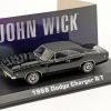 Dodge Charger R/T 1968 "John Wick" Zwart 1-43 Greenlight Collectibles