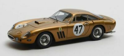 Ferrari 330 LMB (VIN#4453) SA 1963 Bridgehampton Double 500 USA 3rd Position #47 Dan Gurney Goud 1/43 Matrix Scale Models