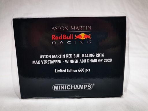 Aston Martin Red Bull Racing RB16 Max Verstappen Winner Abu Dhabi GP 2020 Minichamps 1-18 Limited 660 Pieces