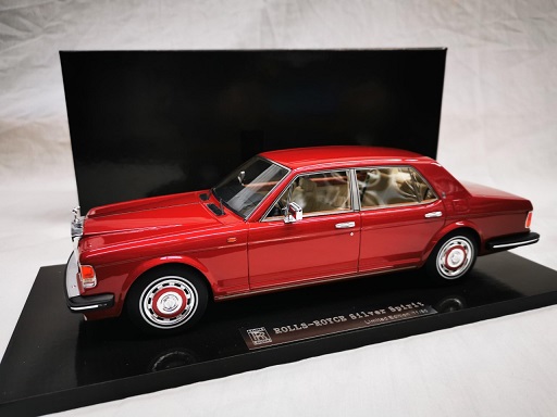 Rolls-Royce Silver Spirit 1980 Bordeaux Red Metallic 1-18 MCW Models Limited 50 Pieces