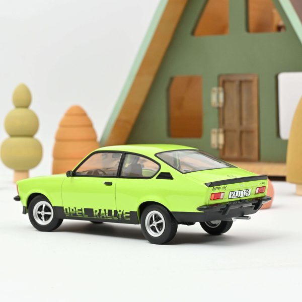 Opel Kadett C Coupe Rallye 2.0 E 1977 Groen / Zwart 1-18 Norev