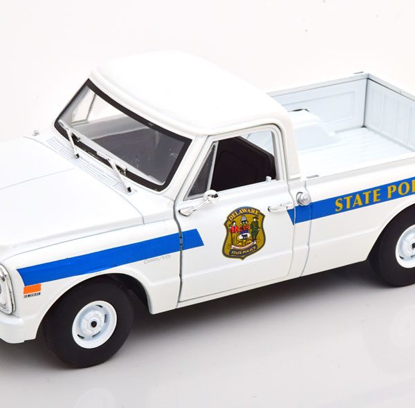 Chevrolet C-10 "Delaware State Police" 1972 Wit 1-24 Greenlight Collectibles