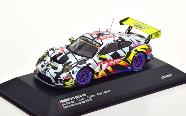 Porsche 911 GT3 R No.8, 24Hrs Nürburgring 2019 "Iron Force" Slooten/Luhr/Jans/de Leener 1-43 Ixo Models