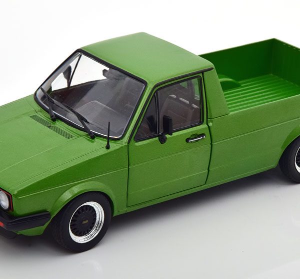 Volkswagen Caddy MKI Custom 3 1982 Groen Metallic 1-18 Solido