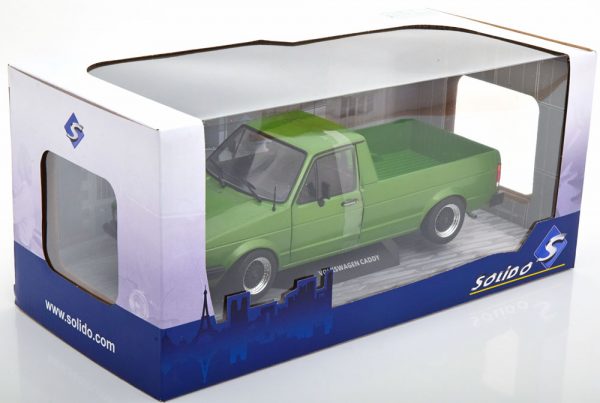 Volkswagen Caddy MKI Custom 3 1982 Groen Metallic 1-18 Solido